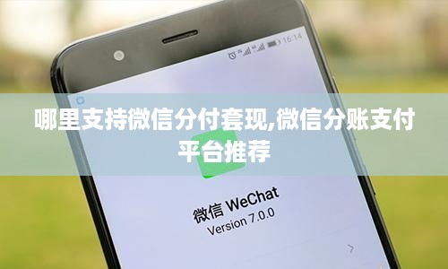 哪里支持微信分付套现,微信分账支付平台推荐