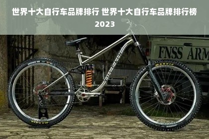 世界十大自行车品牌排行 世界十大自行车品牌排行榜2023