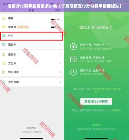 微信分付套手续费是多少钱（详解微信支付分付套手续费标准）