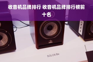 收音机品牌排行 收音机品牌排行榜前十名