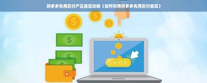 拼多多先用后付产品套现攻略（如何利用拼多多先用后付套现）