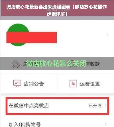 微店放心花最新套出来流程图表（微店放心花操作步骤详解）