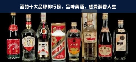 酒的十大品牌排行榜，品味美酒，感受醇香人生