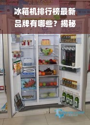 冰箱机排行榜最新品牌有哪些？揭秘市场上最受欢迎的冷藏设备