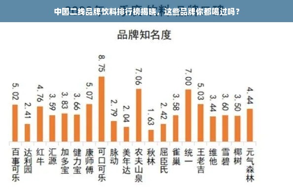 中国二线品牌饮料排行榜揭晓，这些品牌你都喝过吗？