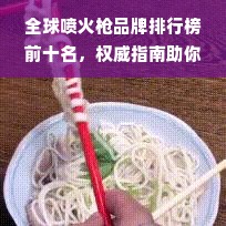 全球喷火枪品牌排行榜前十名，权威指南助你一臂之力