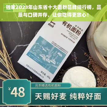 独家2023年山东省十大面粉品牌排行榜，品质与口碑并存，让你吃得更放心！