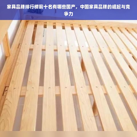 家具品牌排行榜前十名有哪些国产，中国家具品牌的崛起与竞争力