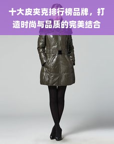 十大皮夹克排行榜品牌，打造时尚与品质的完美结合