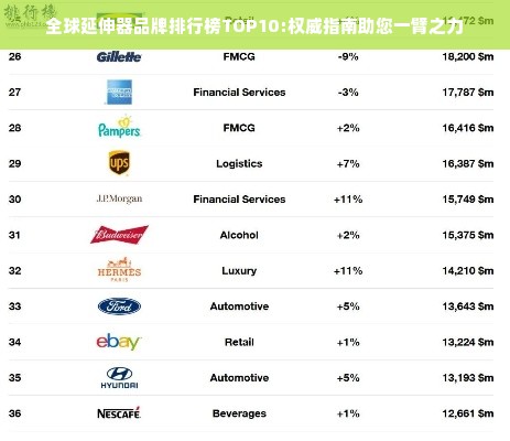 全球延伸器品牌排行榜TOP10:权威指南助您一臂之力