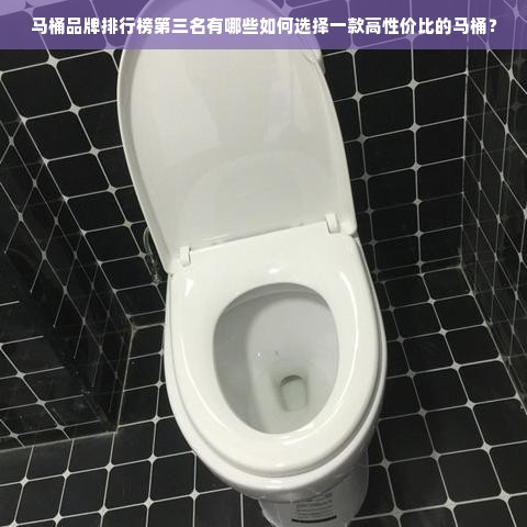 马桶品牌排行榜第三名有哪些如何选择一款高性价比的马桶？