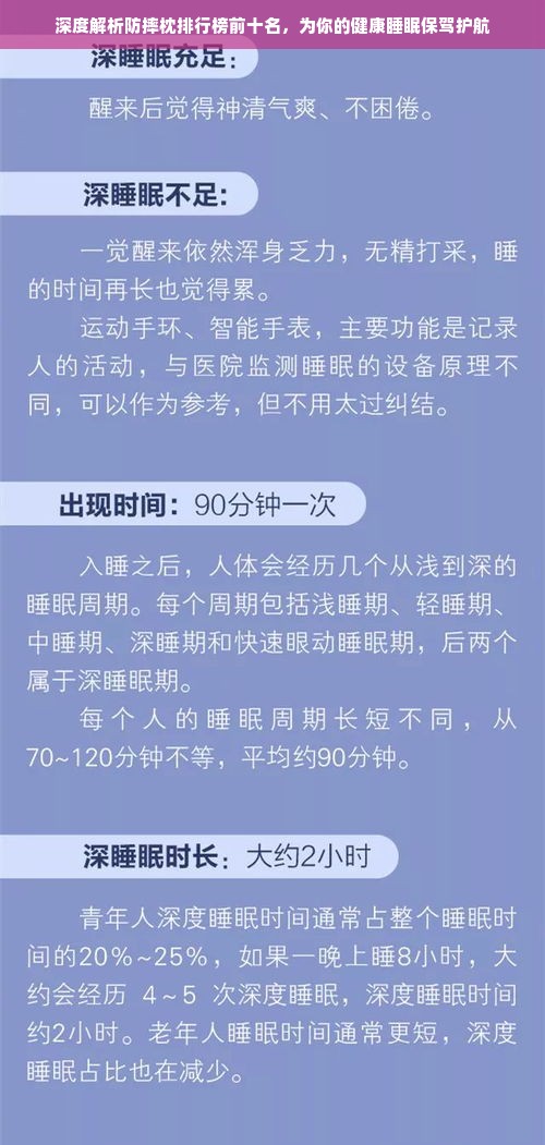 深度解析防摔枕排行榜前十名，为你的健康睡眠保驾护航