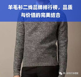 羊毛衫二线品牌排行榜，品质与价值的完美结合