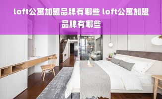 loft公寓加盟品牌有哪些 loft公寓加盟品牌有哪些