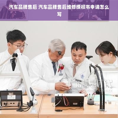 汽车品牌售后 汽车品牌售后维修授权书申请怎么写