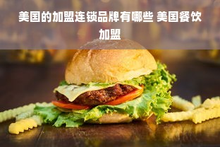 美国的加盟连锁品牌有哪些 美国餐饮加盟