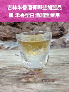 吉林米香酒有哪些加盟品牌 米香型白酒加盟费用多少钱