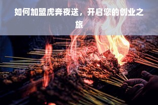 如何加盟虎奔夜送，开启您的创业之旅