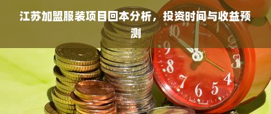 江苏加盟服装项目回本分析，投资时间与收益预测