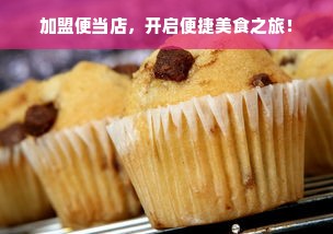 加盟便当店，开启便捷美食之旅！