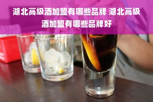 湖北高级酒加盟有哪些品牌 湖北高级酒加盟有哪些品牌好