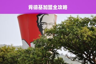 肯德基加盟全攻略