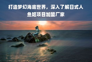 打造梦幻海底世界，深入了解日式人鱼姬项目加盟厂家