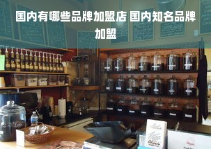 国内有哪些品牌加盟店 国内知名品牌加盟