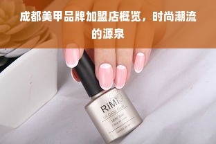 成都美甲品牌加盟店概览，时尚潮流的源泉