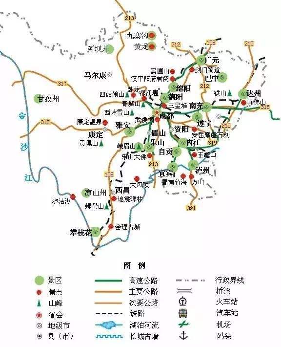 全国著名旅游景点地图 全国著名旅游景点地图高清