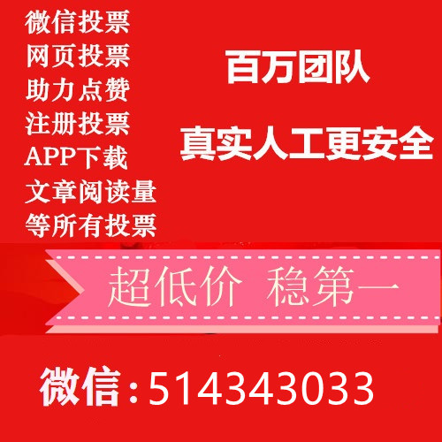 微信人工投票群吧 微信专业人工投票群